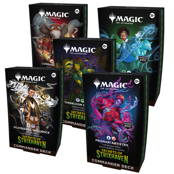 MTG: Secrets of Strixhaven Commander Decks – Set of 5 | English