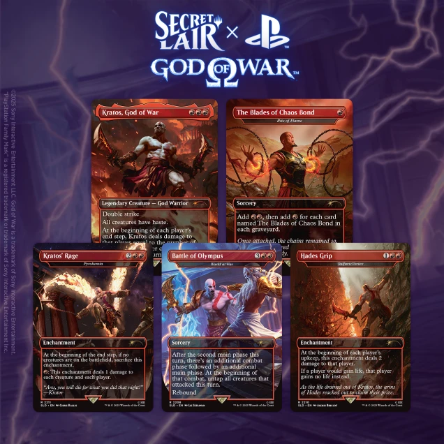 MTG Secret Lair x God of War Greek Saga Non-Foil English Sealed Kratos
