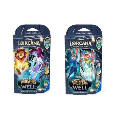 Disney Lorcana: Whispers in the Well Starter Deck [Set of 2] - Magic Draw