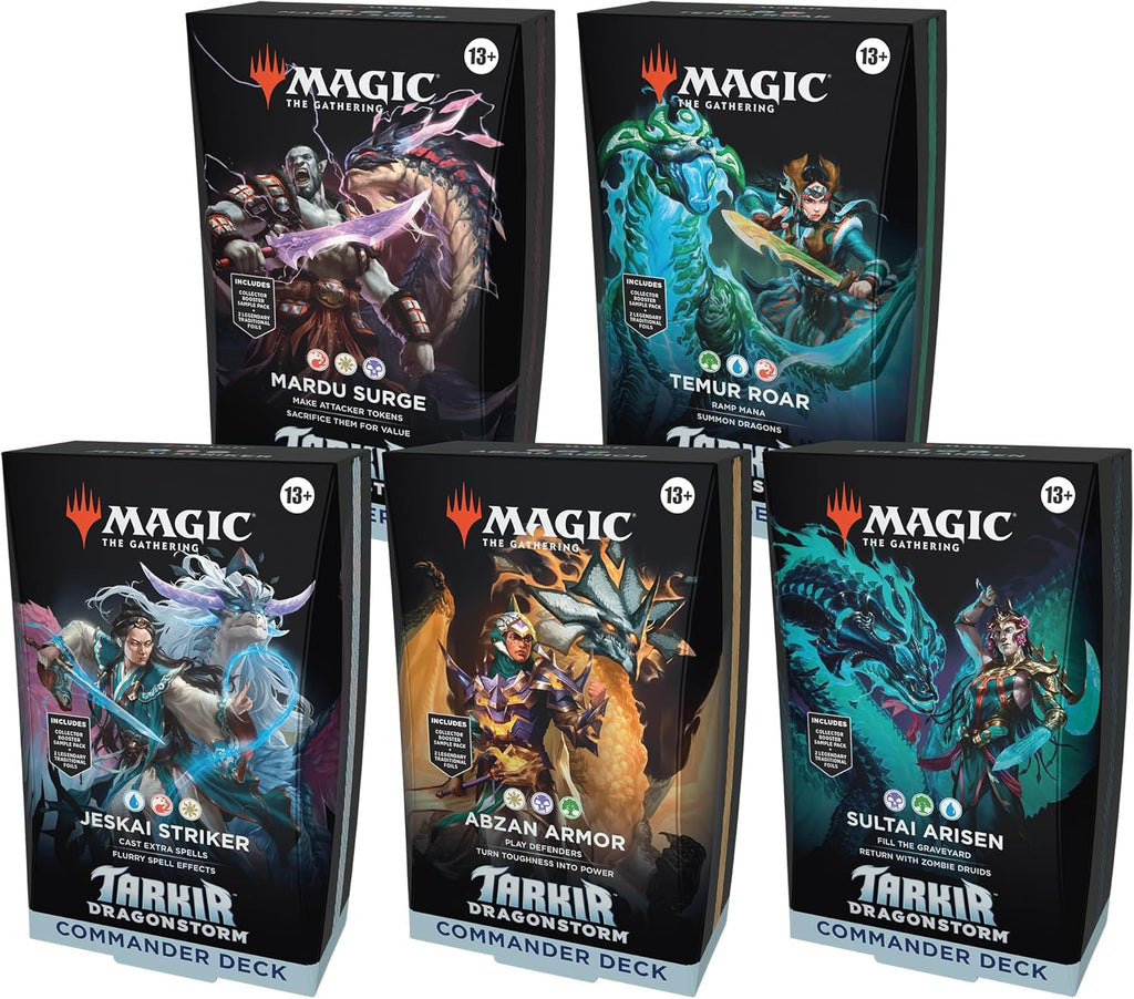 MTG Tarkir Dragonstorm Commander Deck Set All 5 Decks English Sealed