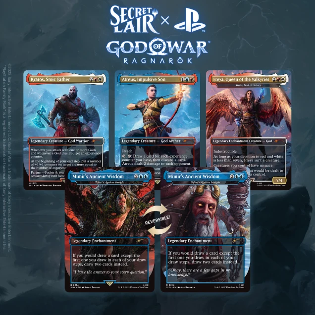 MTG Secret Lair x God of War Norse Saga Non-Foil English Sealed Kratos