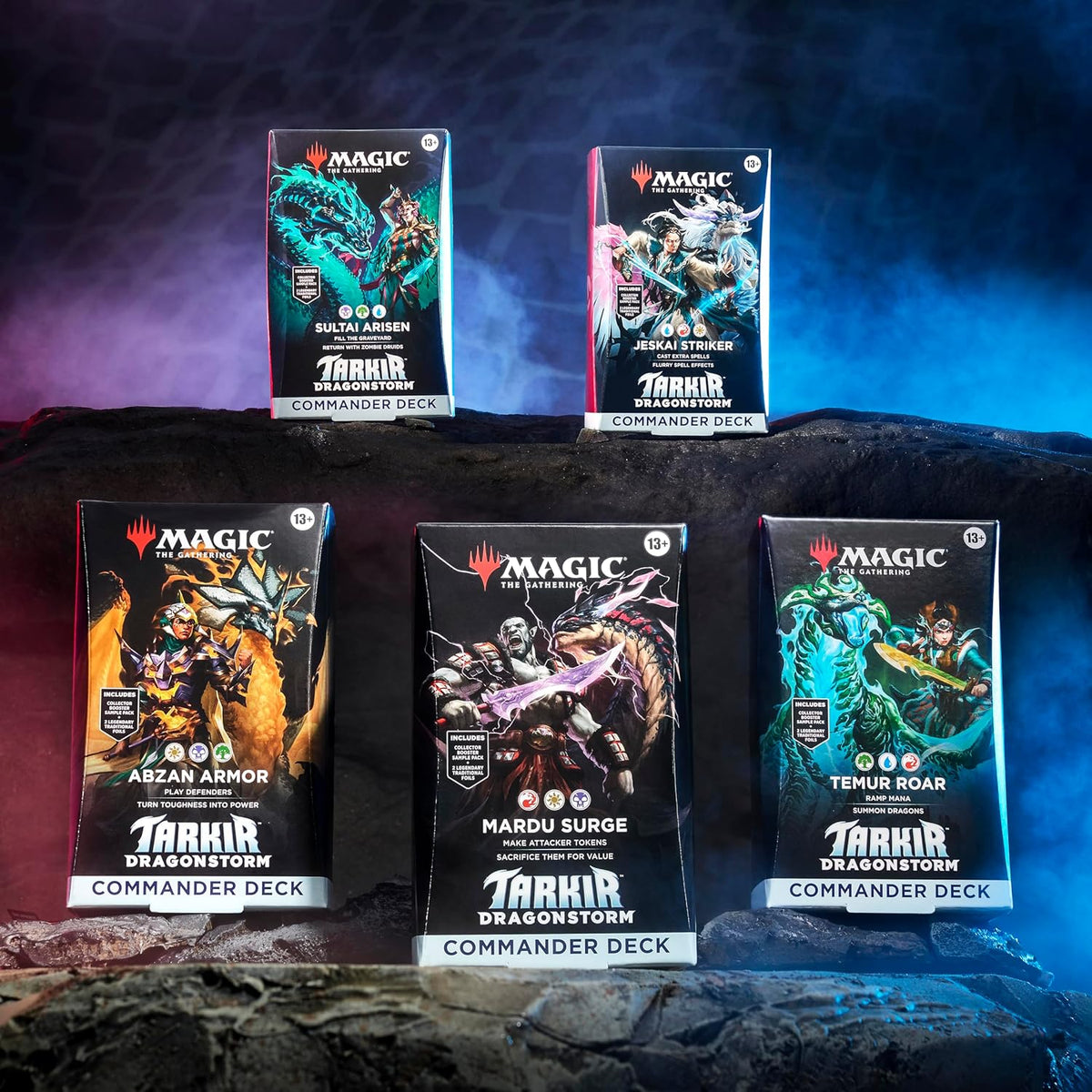 MTG Tarkir Dragonstorm Commander Deck Set All 5 Decks English Sealed
