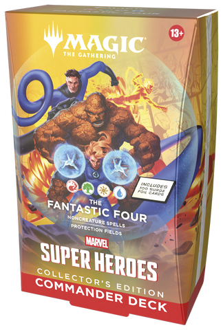 mtg sealed commander decks MTG Marvel Super Heroes Commander Decks CE Set of 4