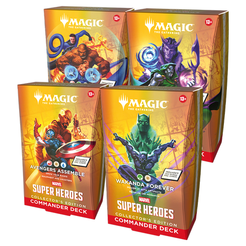 MTG: Marvel Super Heroes Commander Decks Collector's Edition – Set of 4 | English | Sealed