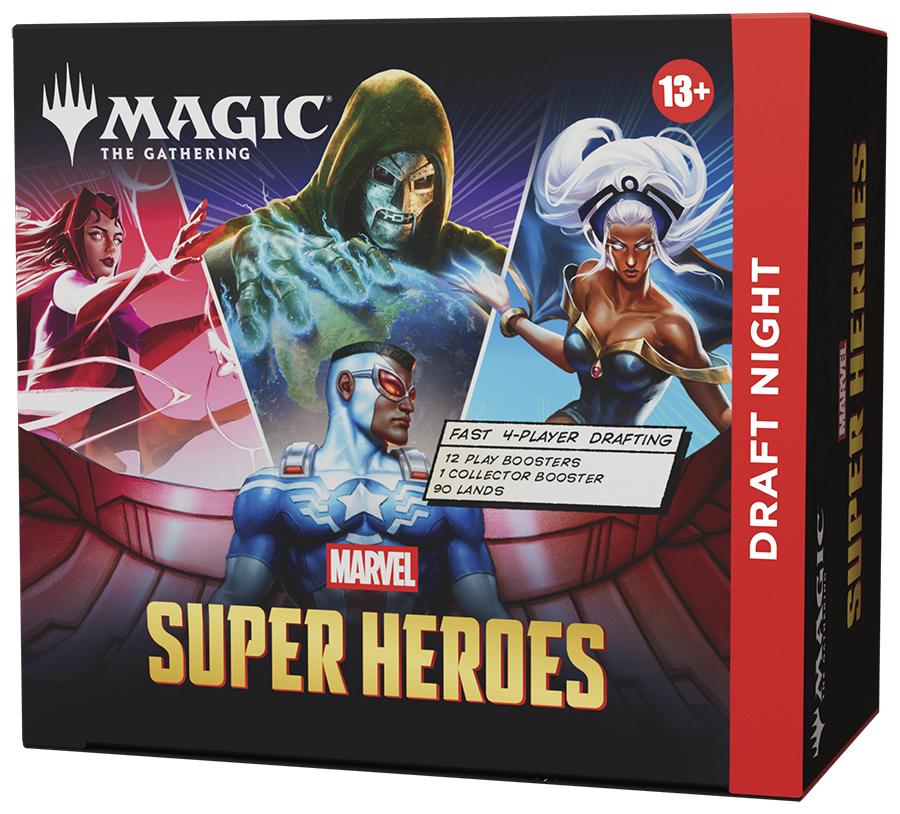 MTG Marvel Super Heroes Draft Night Box 4 Player Kit English Sealed