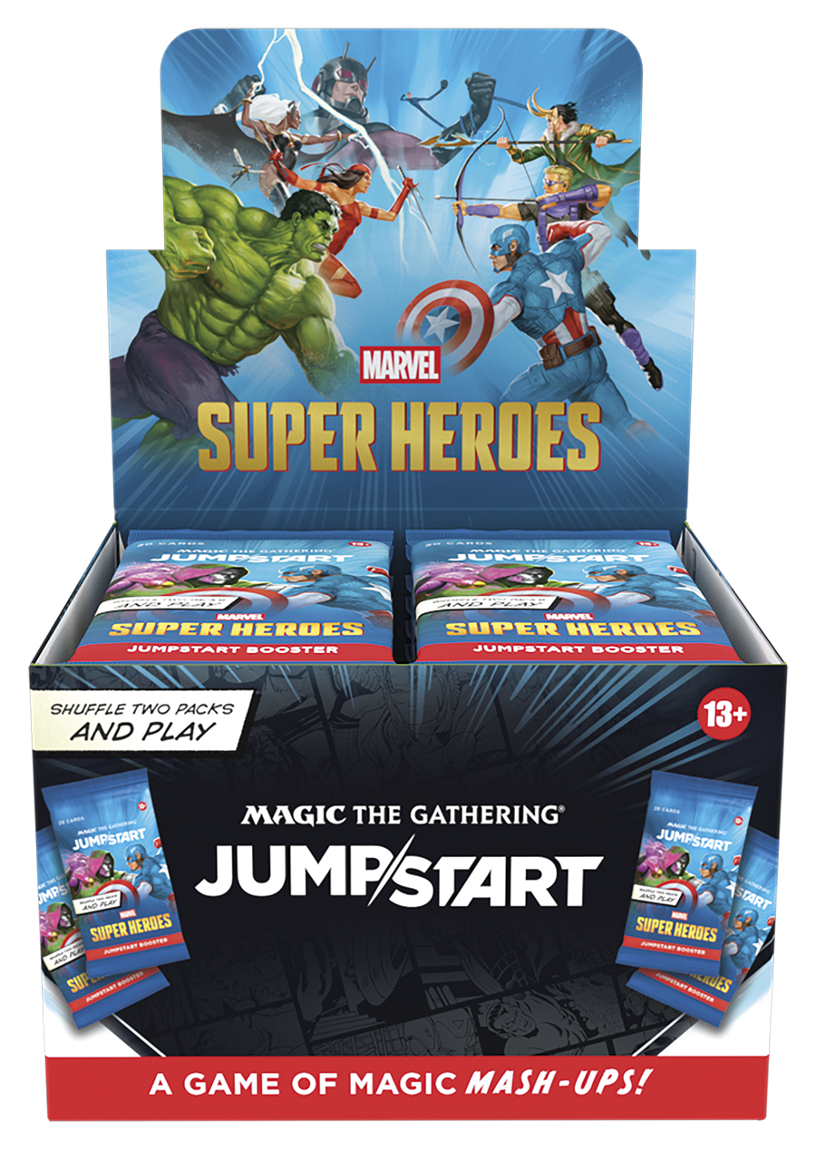 MTG Marvel Super Heroes Jumpstart Booster Display 24 Packs English Sealed