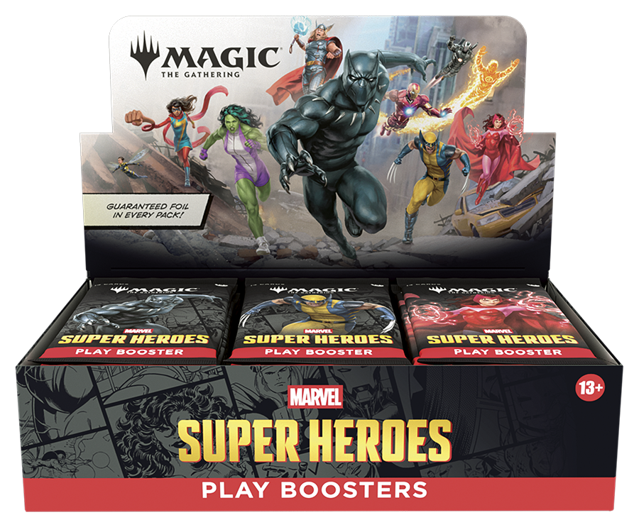 MTG Marvel Super Heroes Play Booster Box 30 Packs English Sealed