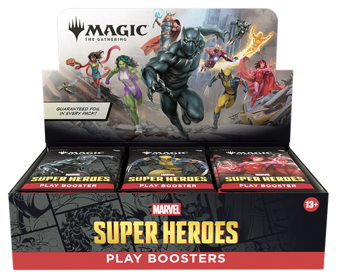MTG Marvel Super Heroes Play Booster Box 30 Packs English Sealed