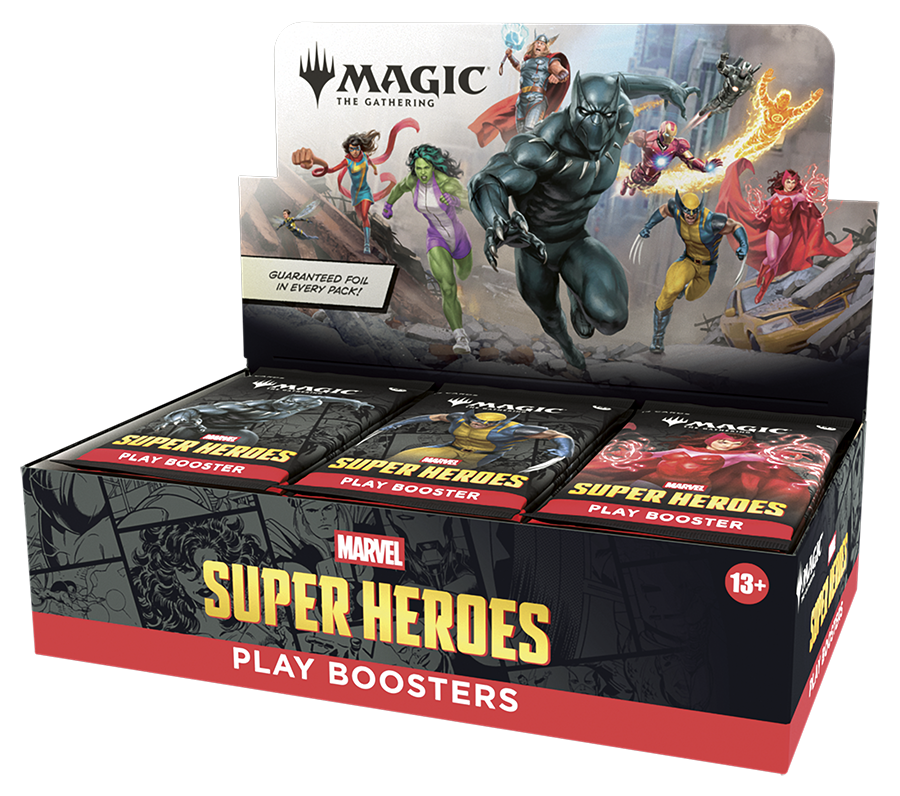MTG Marvel Super Heroes Play Booster Box 30 Packs English Sealed