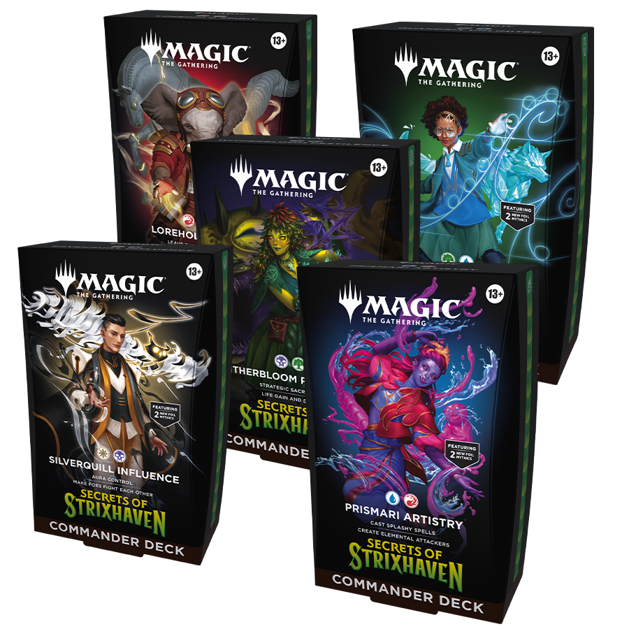 MTG Secrets of Strixhaven Commander Decks Set of 5 English Sealed