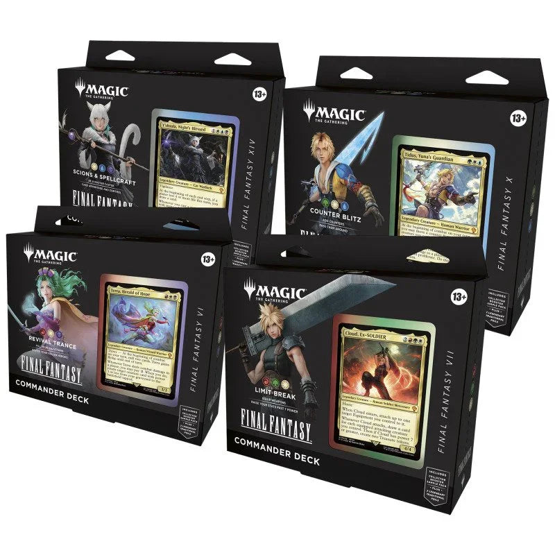MTG Final Fantasy Commander Deck Set All 4 Decks English Sealed