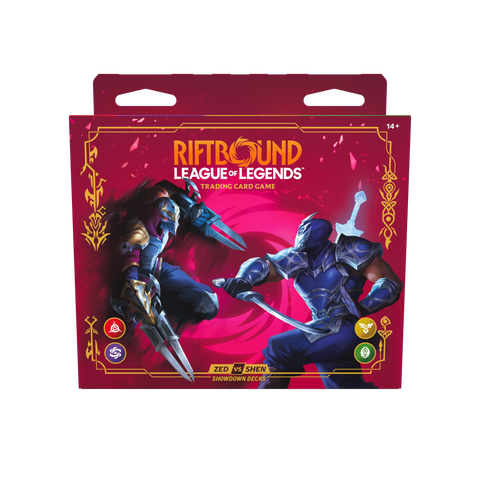 Riftbound: Vendetta Champion Deck Showdown Zed vs Shen — 4 decks sealed