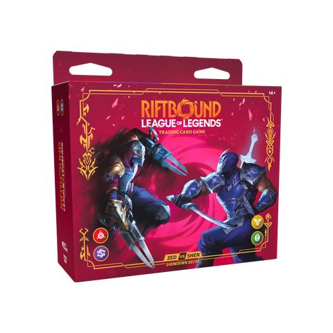 Riftbound: Vendetta Champion Deck Showdown Zed vs Shen — 4 decks sealed