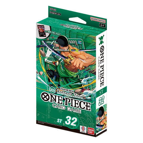 One Piece TCG ST-32 Starter Deck - GREEN Roronoa Zoro | English | Sealed - Magic Draw