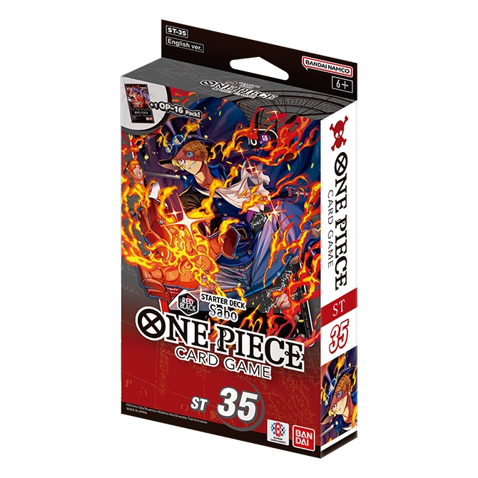 One Piece TCG ST-35 Starter Deck - RED/BLACK Sabo | English | Sealed - Magic Draw