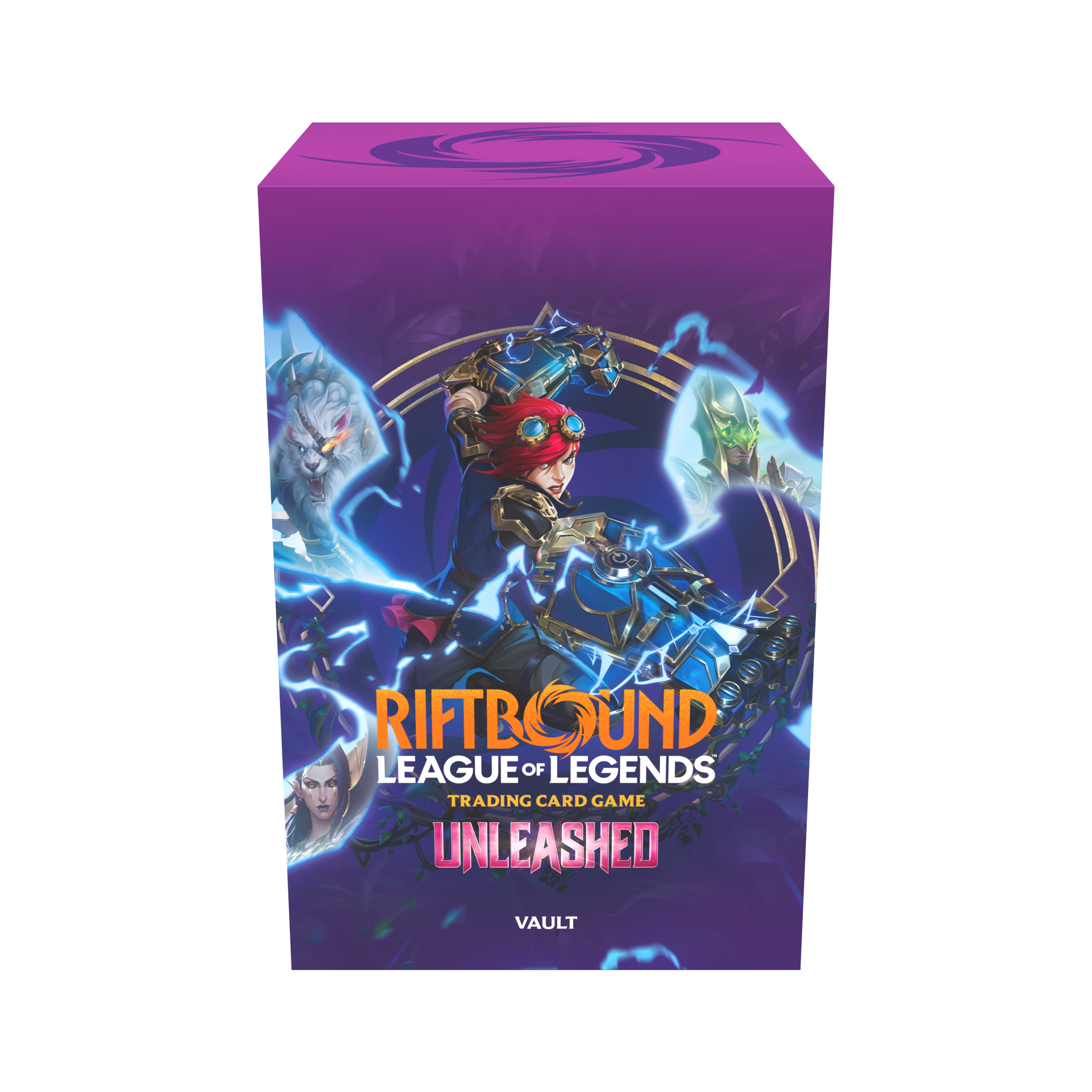Riftbound The Unleashed Vault English Sealed 6 Booster Packs Runes Storage Box