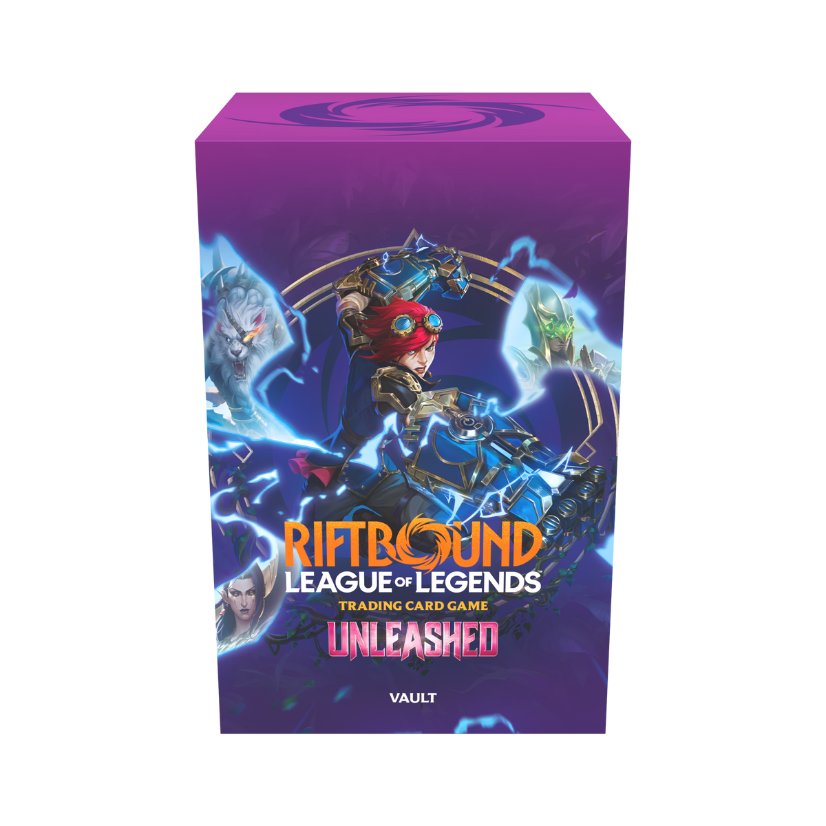 Riftbound The Unleashed Vault English Sealed 6 Booster Packs Runes Storage Box