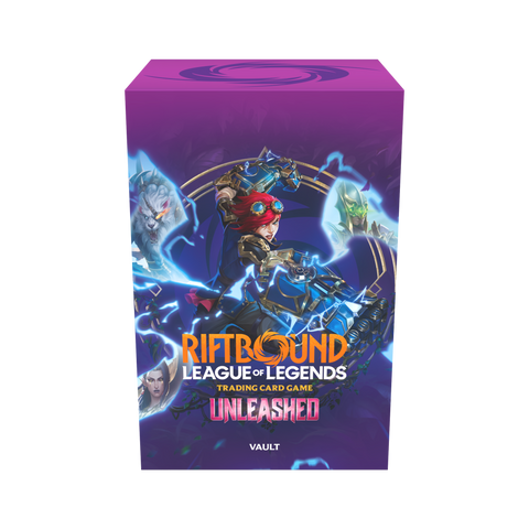 Riftbound The Unleashed Vault English Sealed 6 Booster Packs Runes Storage Box