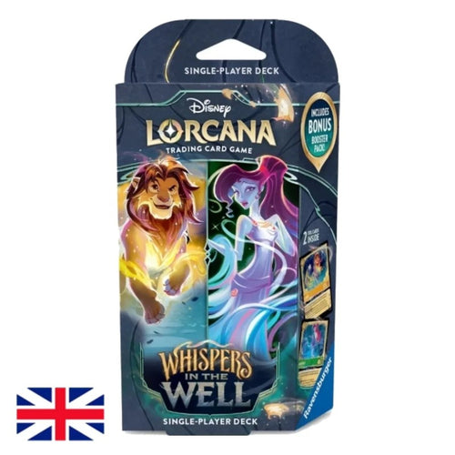 Disney Lorcana: Whispers in the Well Starter Deck – Amber & Emerald | English