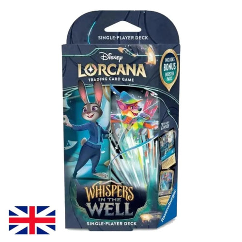 Disney Lorcana: Whispers in the Well Starter Deck – Sapphire & Steel | English